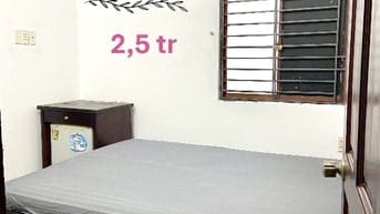 Phòng trọ giá rẻ ngay chợ, chỉ từ 2,5 triệu