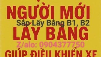 Nhận kèm học viên lái xe sắp lấy bằng và mới lấy bằng B1, B2.