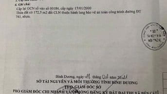 Chính chủ bán đất Mặt Tiền Đường DT 741, Thị Xã Bến Cát, Bình Dương