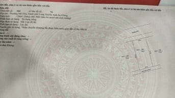 Bán 136m2 đất ODT tại P. Mỹ Hòa, Long Xuyên, An Giang