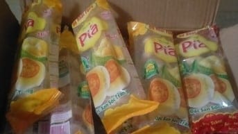 Ăn vặt shop, bánh pía sầu riêng đậu xanh 