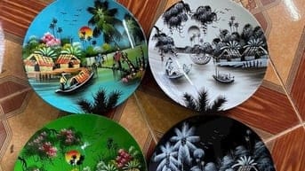 nhận gia công hộp bánh sơn mài, tranh sơn mài, hộp name card sơn mài