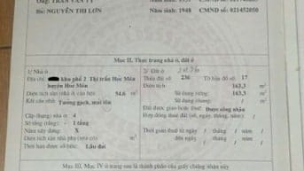 Bán nhà 2 mặt tiền Lý Thường Kiệt, TT Hóc Môn, Huyện  Hóc Môn 12.5 tỷ