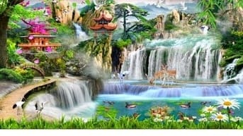 tranh gạch 3d ốp tường rào - CCX54
