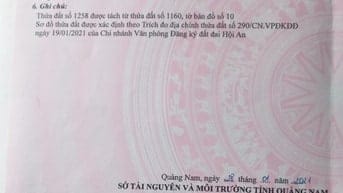 Bán đất 2 lô đôi Cẩm Thanh, Hội An