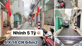 Bán nhà 304/4Q4 Trường Chinh, P13, Tân Bình, ngay chợ Hoàng Hoa Thám