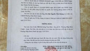 Bán nhà Tam Bình - Hiệp Bình Chánh - Thủ Đức ( Sổ đỏ chung).