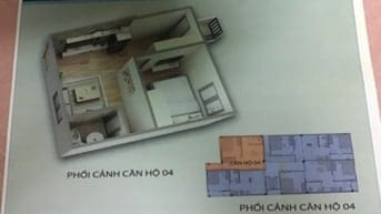 Cho thuê căn 204 tầng 4 toà chung cư Mini tại ngõ 14/14 phố Mễ Trì Hạ