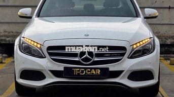 Mercedes-Benz C200 trắng/kem sx2016