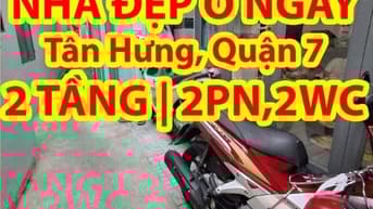 Nhà đẹp Q7 – 2 PN, 2 WC, gần chợ – BV – TT thương mại – giá 3,5tỷ (TL)