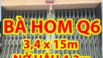 Nhà cấp 4 nở hậu đẹp Bà Hom – Q.6 – Sổ riêng, 57m² – 3PN – Giá 3,9 tỷ