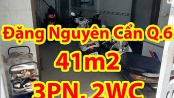 Nhà Q6 gần MT Đặng Nguyên Cẩn – 3PN – 2 tầng – 41m² – giá 3,95 tỷ (TL)