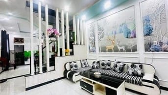 Nhà Phú Cường: sát phố Bạch Đằng, hoàn công, sân oto, 0815422197 