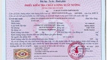 THÔNG BÁO TÌM PHIẾU XUẤT XƯỞNG BỊ THẤT LẠC