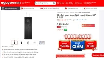 [BÌNH TÂN] Thanh Lý Máy lọc nước nóng lạnh Mutosi - 3 chế độ