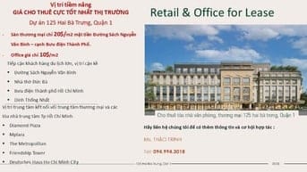 CHO THUÊ VĂN PHÒNG, MẶT BẰNG THƯƠNG MẠI, SHOPHOUSE 3 MẶT TIỀN QUẬN 1