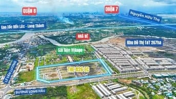 ĐẤT NỀN SỔ ĐỎ MẶT TIỀN ĐƯỜNG LONG HẬU, LIỀN KỀ KCN LONG HẬU, NHÀ BÈ