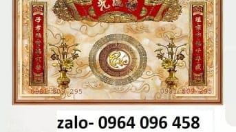 Tranh gạch 3d ốp tường bàn thờ gia tiên - DCX44