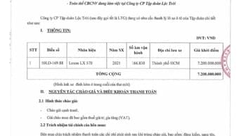 TĐ Lộc Trời thanh lý xe ô tô Lexus LX 570