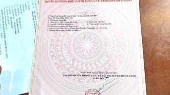 Bán gấp lô đất thổ cư mặt tiền đường liên ấp 2-6, Vĩnh Lộc A - BC