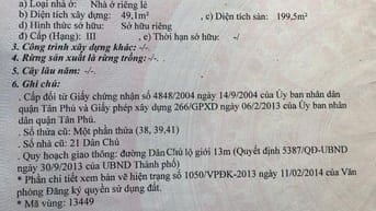 Bán Nhà Mặt tiền Nội Bộ 19 Dân Chủ Phường tân thành Quận tân Phú 