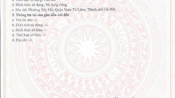 Bán đất thổ cư 50m2 Sổ đỏ chính chủ tại Tây Mỗ