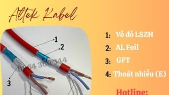 Dây báo cháy, chống cháy chống nhiễu 1Px1.5mm Altek Kabel