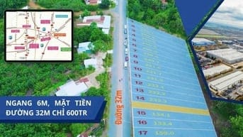 Đất mặt tiền đường 32m ngay chợ trường UBND Quang Minh