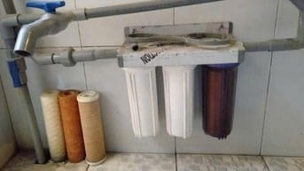 Bộ 3 cốc lọc nước 10 inch, dùng lọc nước sinh hoạt