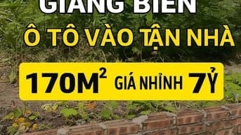 🔥 BÁN GẤP LÔ ĐẤT ĐẸP GIANG BIÊN – Ô TÔ VÀO TẬN Đất 🔥