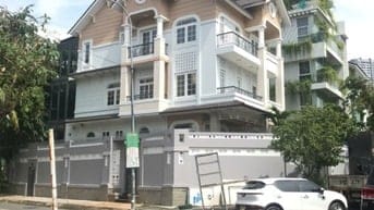 Bán biệt thự đường Trần Não góc 2 mặt tiền 15x20m, 4 tầng giá 75 TL