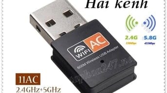 USB WiFi 5G, bắt & phát sóng wifi AC600 RTL8811, giá ưu đãi hấp dẫn 