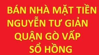 Bán Nhà Mặt Tiền Nguyễn Tư Giản, Gò Vấp – Sổ Hồng Riêng