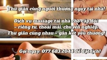 Dịch Vụ Massage Tại Nhà Cho Cặp Đôi