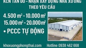 KCN Tân Đô , Long An (Tây Ninh) , nhận xây dựng nhà xưởng theo yêu cầu