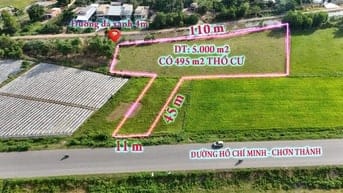 5.000 m2 đất 2 mặt tiền đường HCM, vành đai 3 Đức Hòa, Long An