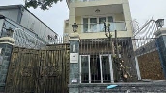 Nhà Thạnh Mỹ Lợi cho thuê. DT:8x20m, gara trệt 2 lầu, 4 phòng, có NT