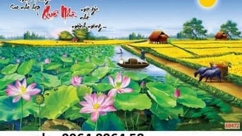 Tranh gạch 3d ốp tường tranh phong cảnh - XCV6