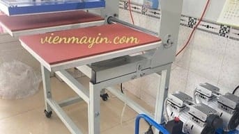 MÁY ÉP NHIỆT KHÍ NÉN 2 MÂM KHỔ 40X60