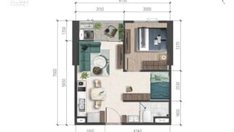 Chính chủ bán căn 1PN 47m2, tầng 23 view nội khu - hồ gươm xanh,