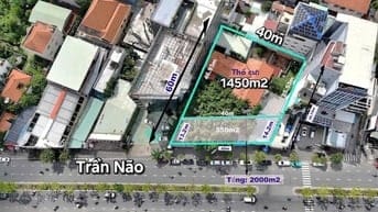 Lô đất 2000m² mặt tiền Trần Não, gần Thủ Thiêm, vị trí cực hiếm