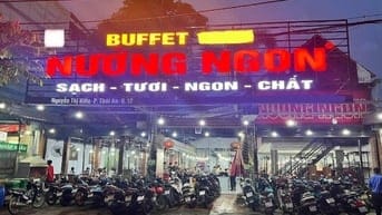 Sang nhượng quán buffet Quận 12 thuê 36,5tr- doanh thu 400-500tr/tháng