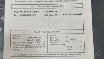Chính chủ bán rẻ nhà C4 tiện xây mới, HXH 8m ra gần MT Bình Thới.