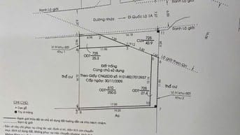 Bán đất Tân Kiên Bình Chánh, đường Nguyễn Duy Phương DT 346,6m thổ cư