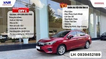 Honda City L (Xe qua sử dụng chính hãng)