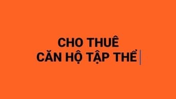 Cho thuê căn hộ tầng 3 tập thể Thành Công