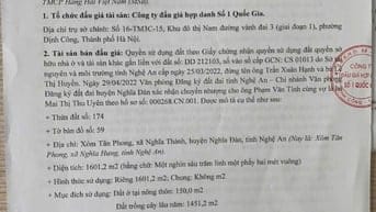 CÔNG TY ĐẤU GIÁ HỢP DANH SỐ 1 QUỐC GIA THÔNG BÁO BÁN ĐẤU GIÁ TÀI SẢN