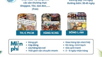 Gửi hàng đi Mỹ chỉ với 135k dường biển - 235k đường bay