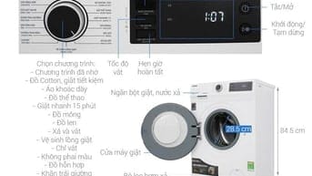 Thanh lý máy giặt lồng ngang Toshiba 8,5kg
