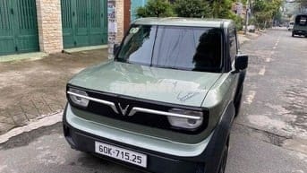 VinFast VF3 Mua Pin T7/2025 màu xanh bộ đội 400km